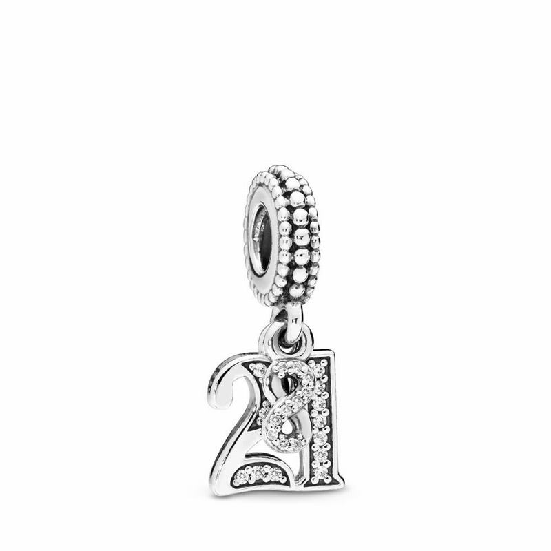 Pandora 21 Dangle Charm Canada - Sterling Silver (13CPSZNAW)